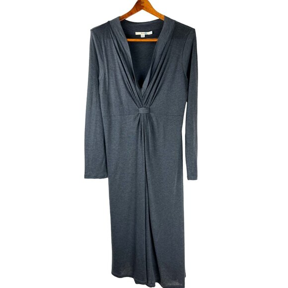 FALL Back to School Minimalist Luxury BODEN Grey Knit Maxi Dress, Women's 10L - Picture 8 of 16